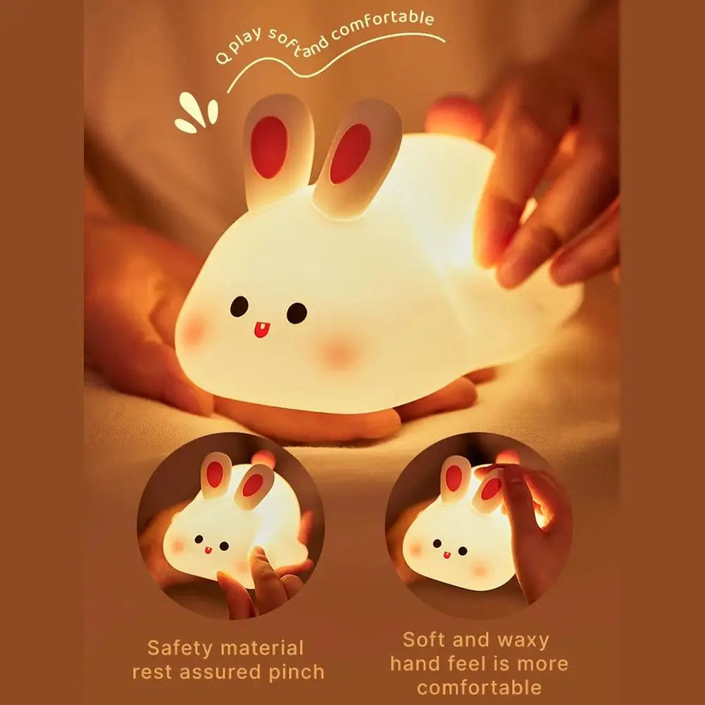 Big Face Rabbit Rechargeable Night Light